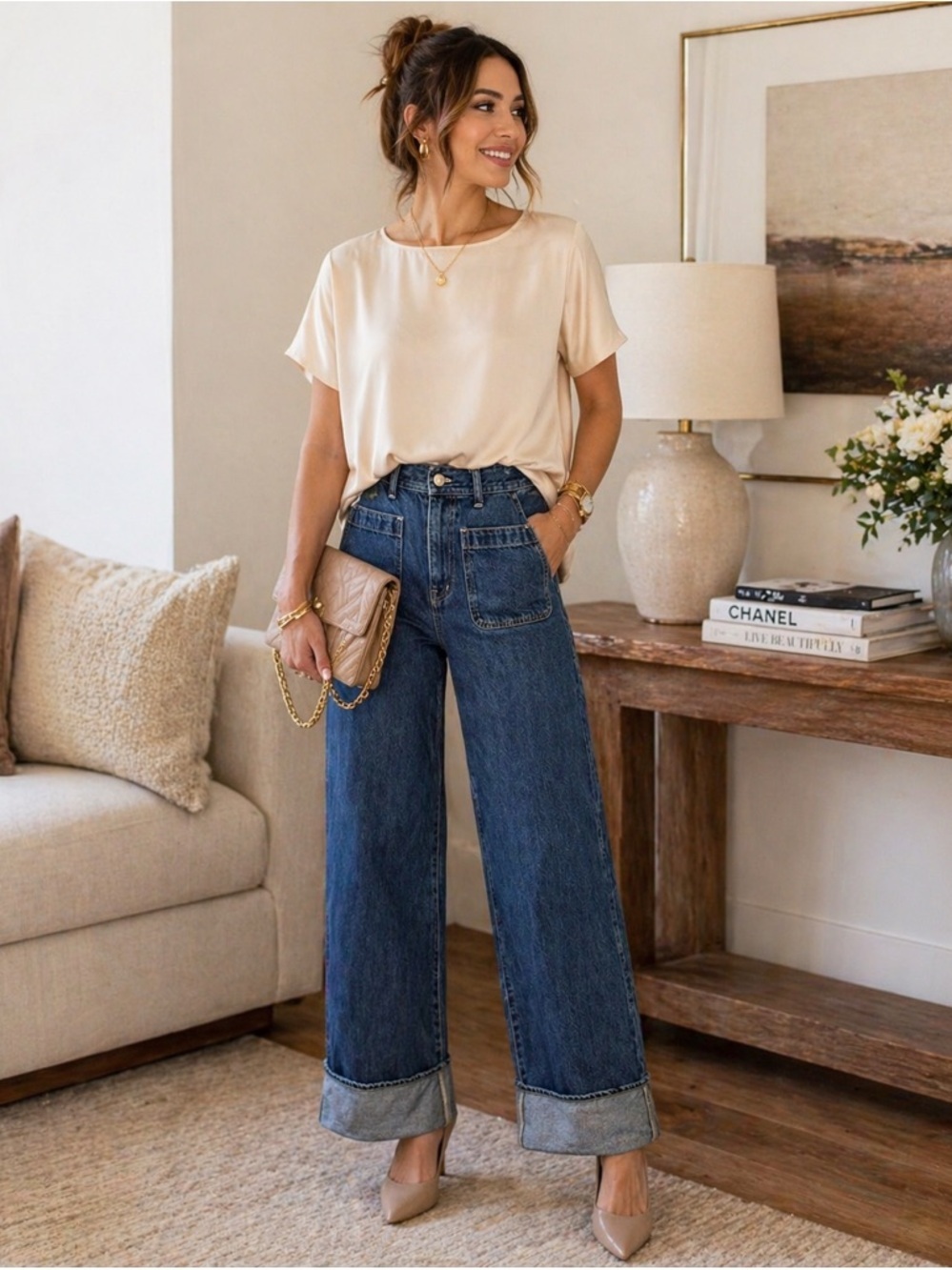 Madewell Dark Blue Super Wide Leg High-Rise Jeans Size 26